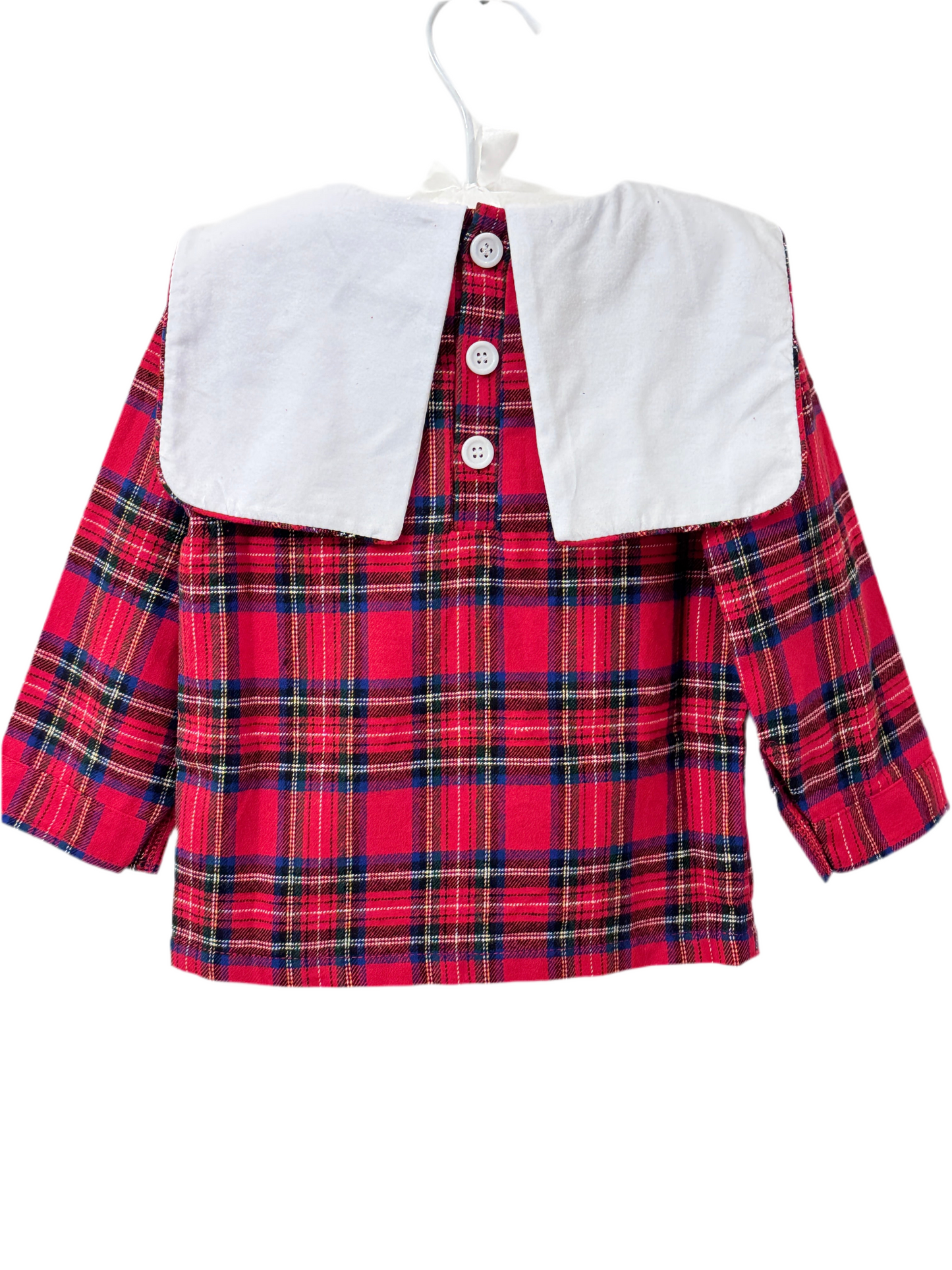 Boys Red Tartan Long Sleeve Set