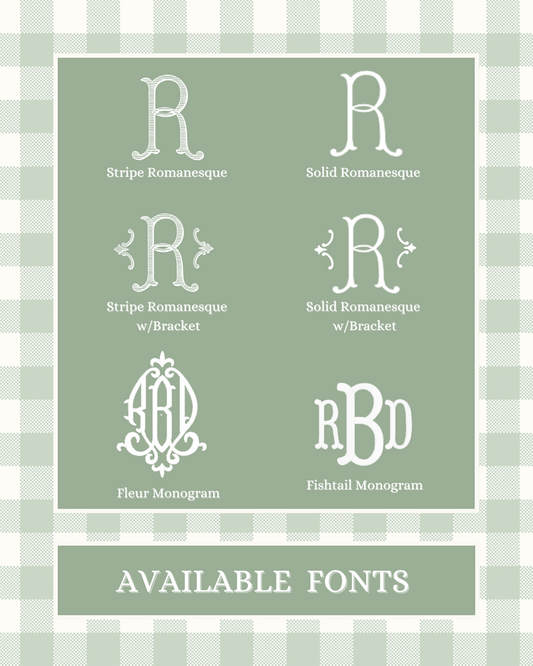 Wreath Sash Embroidery Service